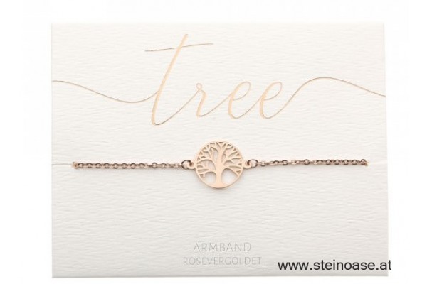 Armband Lebensbaum 'rose'